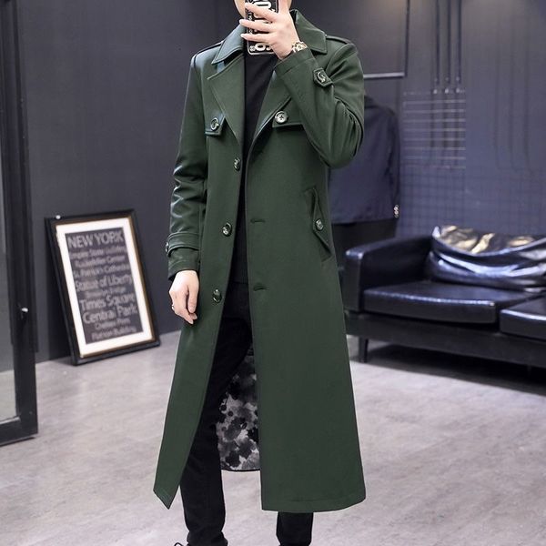 men's trench coats long sleeve men single breasted windbreaker turndown collar solid male handsome spring autumn overcoat 230831, Tan;black
men's trench coats long sleeve men single breasted windbreaker turndown collar solid male handsome spring autumn overcoat 230831, Tan;black