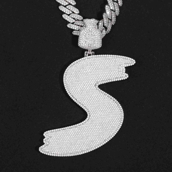 pass diamond tester personalized custom 925 sterling silver vvs moissanite iced out letter s pendant with chain
pass diamond tester personalized custom 925 sterling silver vvs moissanite iced out letter s pendant with chain