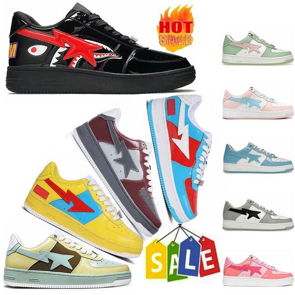 2023 designer shoes men women bap outdoor trainers leather shark sax yellow pink jogging walking star shoe designer sneakers 36-45 colourful, Black
2023 designer shoes men women bap outdoor trainers leather shark sax yellow pink jogging walking star shoe designer sneakers 36-45 colourful, Black