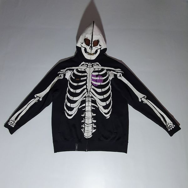 y2k vintage men's personalized black casual coat european autumn and winter skull full body printed hooded gothic casual sports zipper
y2k vintage men's personalized black casual coat european autumn and winter skull full body printed hooded gothic casual sports zipper