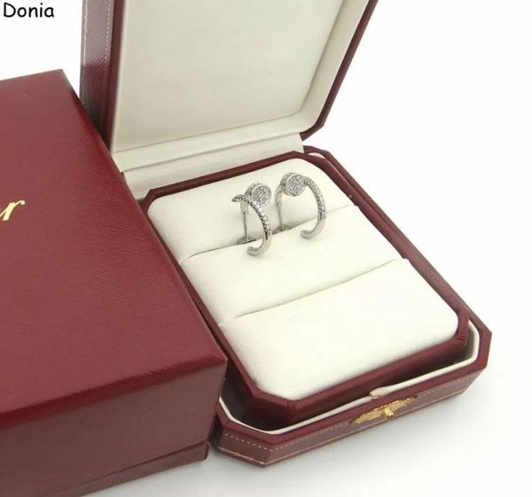donia jewelry luxury stud european and american fashion nails titanium steel threecolor creative designer earrings gift box5437279, Golden;silver
donia jewelry luxury stud european and american fashion nails titanium steel threecolor creative designer earrings gift box5437279, Golden;silver
