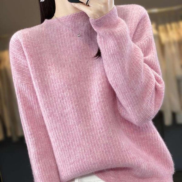 autumn and winter pure cashmere sweater womens round necklace loose fashion pullover color all match bottomless, White;black
autumn and winter pure cashmere sweater womens round necklace loose fashion pullover color all match bottomless, White;black