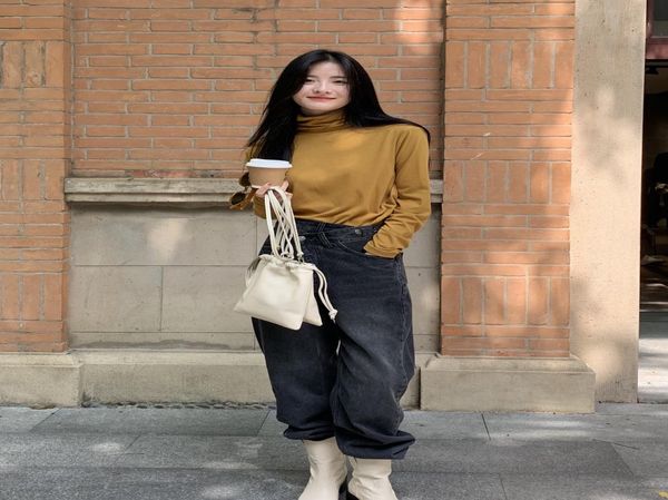 solid color overlay thick versatile turtleneck base blouse for women with mottled bodice stacked collared long sleeve t shirt 6381745, White
solid color overlay thick versatile turtleneck base blouse for women with mottled bodice stacked collared long sleeve t shirt 6381745, White