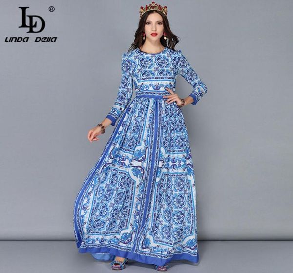ld linda della new fashion runway maxi dresses women039s long sleeve vintage casual chiffon blue and white printed long dress l6748057, Black;gray
ld linda della new fashion runway maxi dresses women039s long sleeve vintage casual chiffon blue and white printed long dress l6748057, Black;gray