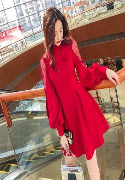 casual dresses 2021 spring women mesh high street elegant vintage lantern sleeve mini dress solid aline party vestidos k4183018407, Black;gray
casual dresses 2021 spring women mesh high street elegant vintage lantern sleeve mini dress solid aline party vestidos k4183018407, Black;gray