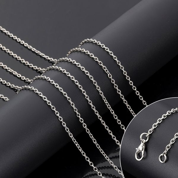 2.4mm cross chain metal chain iron necklace collar chain fashion jewelry simple and versatile diy handmade accessories, Silver
2.4mm cross chain metal chain iron necklace collar chain fashion jewelry simple and versatile diy handmade accessories, Silver