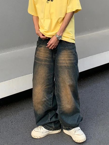 men's jeans high street ins washed retro high-quality y2k jeans men's trendy brand loose straight simple vibe trousers 230830, Blue
men's jeans high street ins washed retro high-quality y2k jeans men's trendy brand loose straight simple vibe trousers 230830, Blue