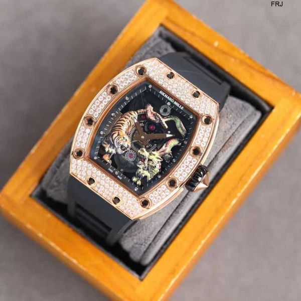 designer watches richads mile watch mens bucket type fully automatic rm51 miller with diamond personality sports colored dragon and tiger la, Slivery;black
designer watches richads mile watch mens bucket type fully automatic rm51 miller with diamond personality sports colored dragon and tiger la, Slivery;black