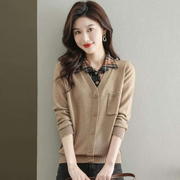 fake two piece blouse shirt collar sweater womens spring wear base fashionable and, White;black
fake two piece blouse shirt collar sweater womens spring wear base fashionable and, White;black