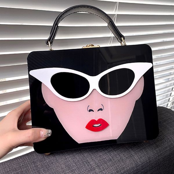 Factory sales women shoulder bags 8 colors street personality totem punk handbags fashion beauty glasses acrylic bag sweet diamond handbag 3811#, Beige
Factory sales women shoulder bags 8 colors street personality totem punk handbags fashion beauty glasses acrylic bag sweet diamond handbag 3811#, Beige
