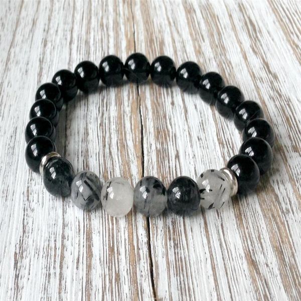 sn1055 black onyx rutilated quartz bracelet healing bracelet bracelet heart chakra yoga jewelry228z
sn1055 black onyx rutilated quartz bracelet healing bracelet bracelet heart chakra yoga jewelry228z