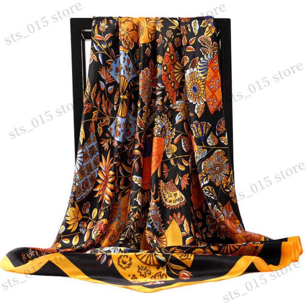 scarves 2023 popular print square shawls fashion flower new headcloth luxury 90x90cm sunscreen kerchief four seasons satin silk scarves t230, Blue;gray
scarves 2023 popular print square shawls fashion flower new headcloth luxury 90x90cm sunscreen kerchief four seasons satin silk scarves t230, Blue;gray