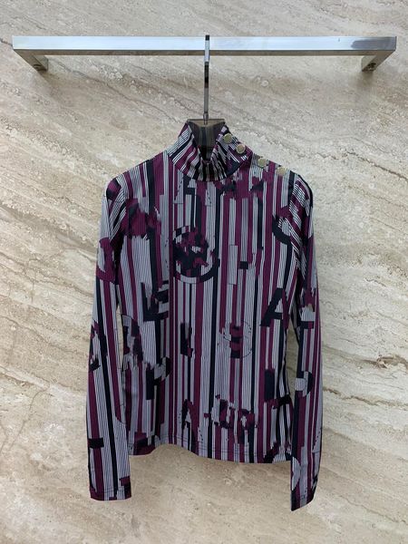 brand same style women's t-shirt 2023 new autumn stand collar long sleeve fashion milan runway t-shirt designer 0831-1, White
brand same style women's t-shirt 2023 new autumn stand collar long sleeve fashion milan runway t-shirt designer 0831-1, White