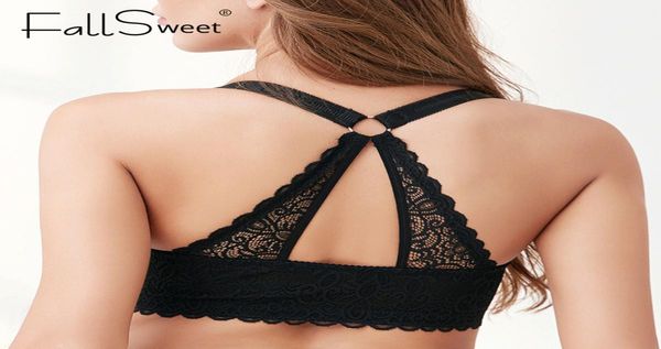 fallsweet seamless plus size bra front closure underwear womens beatuy lace back plunge lingeire wireless bras for women 20124444552, Red;black
fallsweet seamless plus size bra front closure underwear womens beatuy lace back plunge lingeire wireless bras for women 20124444552, Red;black