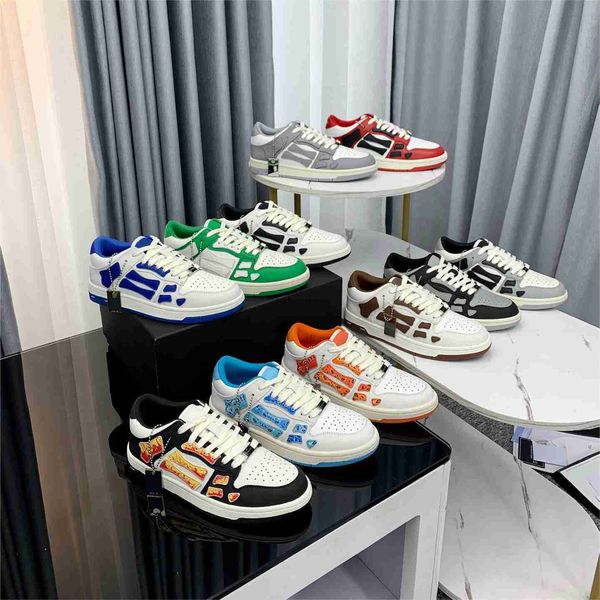 designer skel low men women shoes bones hi leather skeleton sneakers luxury skeleton blue red white black green gray pink couple casual mens
designer skel low men women shoes bones hi leather skeleton sneakers luxury skeleton blue red white black green gray pink couple casual mens