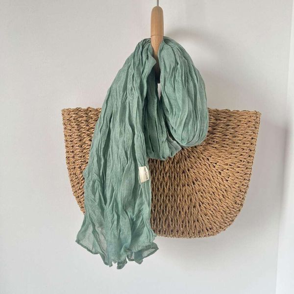 cotton scarf pure color womens artistic texture long thin twisted intellectual tie dyed national spring and autumn, Blue;gray
cotton scarf pure color womens artistic texture long thin twisted intellectual tie dyed national spring and autumn, Blue;gray