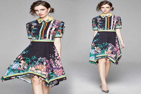 summer runway vintage floral print collar bow short sleeve empire waist women ladies casual party beach aline midi asymmetric dre1879066, Black;gray
summer runway vintage floral print collar bow short sleeve empire waist women ladies casual party beach aline midi asymmetric dre1879066, Black;gray
