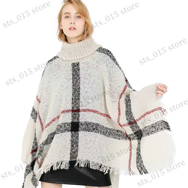 shawls women spring autumn shawl lady knitted wrap plaid pullover cloak loose turtleneck sweater fall winter poncho wholesale fpwp02 t230901, Blue;gray
shawls women spring autumn shawl lady knitted wrap plaid pullover cloak loose turtleneck sweater fall winter poncho wholesale fpwp02 t230901, Blue;gray