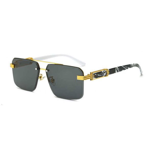 double beam fashionable large frame glasses with metal cut edges for women's sunglasses the same as men's frameless sunglasses tc7, White;black
double beam fashionable large frame glasses with metal cut edges for women's sunglasses the same as men's frameless sunglasses tc7, White;black