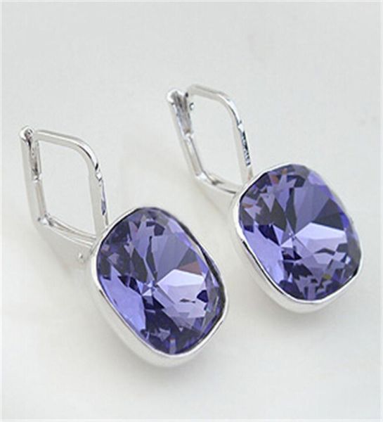 crystal drop dangle purple earrings fashion jewelry crystal from rovski elements women party bijouterie 188725653528, Silver
crystal drop dangle purple earrings fashion jewelry crystal from rovski elements women party bijouterie 188725653528, Silver