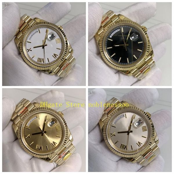 6 style real po yellow gold watch 904l steel men 40mm date champagne roman dial white black automatic bracelet v12 luminous cal3058, Slivery;brown
6 style real po yellow gold watch 904l steel men 40mm date champagne roman dial white black automatic bracelet v12 luminous cal3058, Slivery;brown