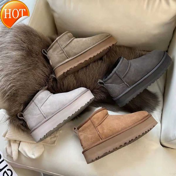 boots ultra mini platform designer woman winter ankle australia snow thick bottom real leather warm fluffy booties with fur uggitysg, Black
boots ultra mini platform designer woman winter ankle australia snow thick bottom real leather warm fluffy booties with fur uggitysg, Black