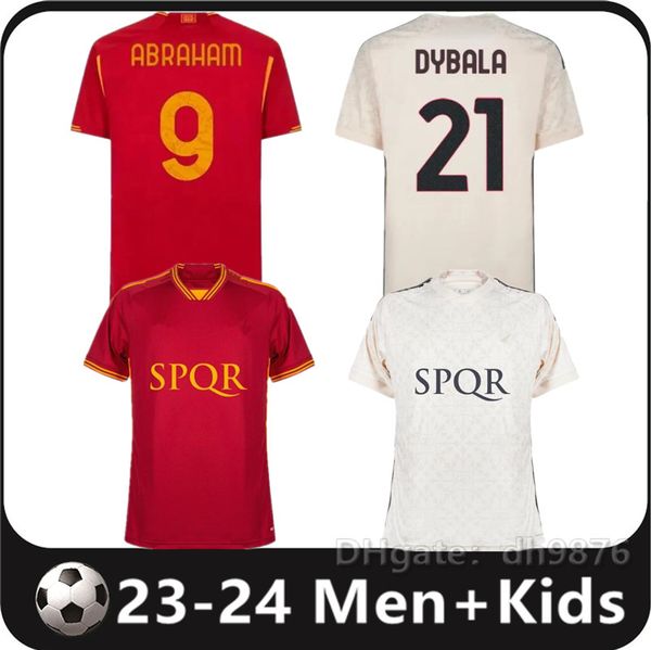 23 24 dybala lukaku soccer jerseys maglia pellegrini belotti celik abraham 2023 2024 player football shirts mancini kumbulla men kids kit el, Black;yellow
23 24 dybala lukaku soccer jerseys maglia pellegrini belotti celik abraham 2023 2024 player football shirts mancini kumbulla men kids kit el, Black;yellow