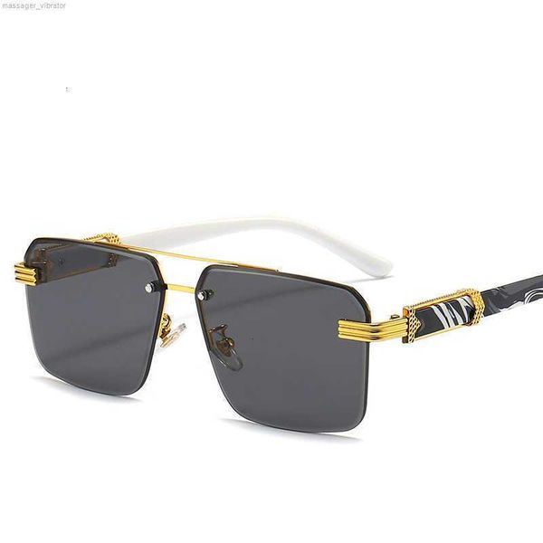 cut half square frame glasses edge sunglasses marble grain wood grain temple sun protection sunglasses p7gg pv81 yfus, White;black
cut half square frame glasses edge sunglasses marble grain wood grain temple sun protection sunglasses p7gg pv81 yfus, White;black