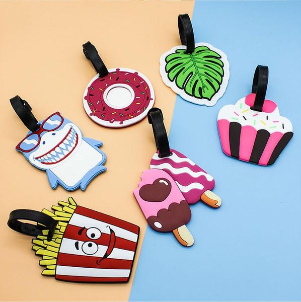 cute shark cake luggage tag travel accessories silica gel suitcase id addres holder baggage boarding tag portable label, Black
cute shark cake luggage tag travel accessories silica gel suitcase id addres holder baggage boarding tag portable label, Black