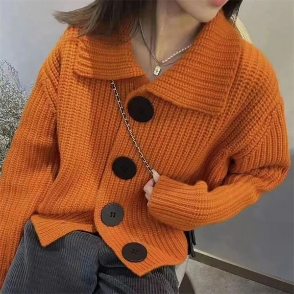 womens sweaters spring and autumn korean fashion big button knitted cardigan sweater coat versatile casual female 230831, White;black
womens sweaters spring and autumn korean fashion big button knitted cardigan sweater coat versatile casual female 230831, White;black