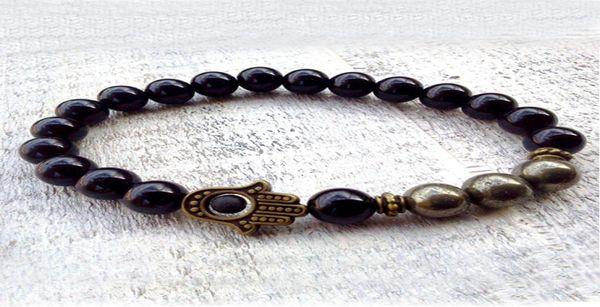 sn0591 new design pyrite hamsa bracelet fatima hand bracelet for men onyx and pyrite bracelet hamsa jewelry6129101, Black
sn0591 new design pyrite hamsa bracelet fatima hand bracelet for men onyx and pyrite bracelet hamsa jewelry6129101, Black