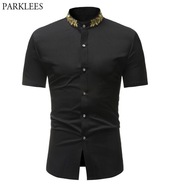 mens hipster embroidery shirt summer new mandarin collar short sleeve shirt men casual business dress shirts chemise homme4670882, White;black
mens hipster embroidery shirt summer new mandarin collar short sleeve shirt men casual business dress shirts chemise homme4670882, White;black
