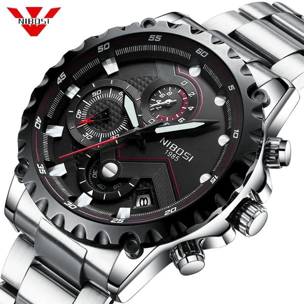 nibosi fashion mens watches brand luxury big dial military quartz watch waterproof chronograph watch men relogio masculino249l, Slivery;brown
nibosi fashion mens watches brand luxury big dial military quartz watch waterproof chronograph watch men relogio masculino249l, Slivery;brown