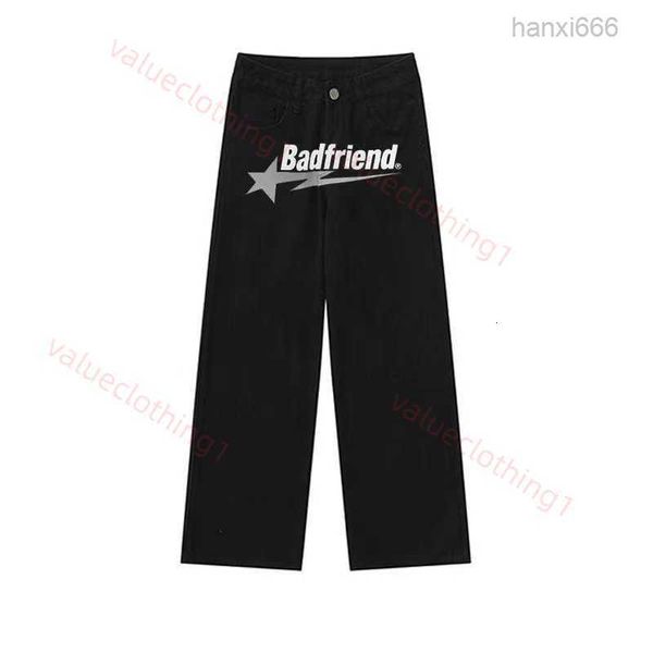 bad friend streetwear y2k straight printed for oversized casual wide-leg retro hip hop, Black
bad friend streetwear y2k straight printed for oversized casual wide-leg retro hip hop, Black