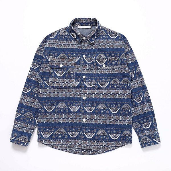 23fw new woman men's jackets vintage denim shirts spring autumn lapel neck jacket high end classic fashion casual street outwear tjamjk, Black;brown
23fw new woman men's jackets vintage denim shirts spring autumn lapel neck jacket high end classic fashion casual street outwear tjamjk, Black;brown