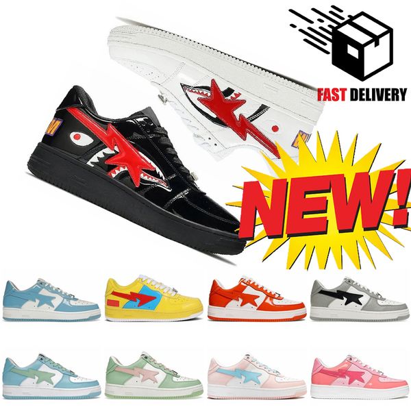 2023 designer shoes men women bap outdoor trainers leather shark sax pink yellow white jogging walking star shoe designer sneakers 36-45 siz, Black
2023 designer shoes men women bap outdoor trainers leather shark sax pink yellow white jogging walking star shoe designer sneakers 36-45 siz, Black