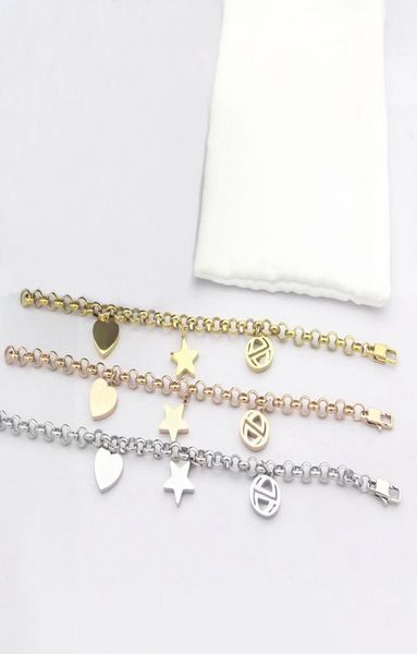 europe america fashion style lady women titanium steel thick chain bracelet with engraved hollow out g initials heart star pendant3596973, Black
europe america fashion style lady women titanium steel thick chain bracelet with engraved hollow out g initials heart star pendant3596973, Black