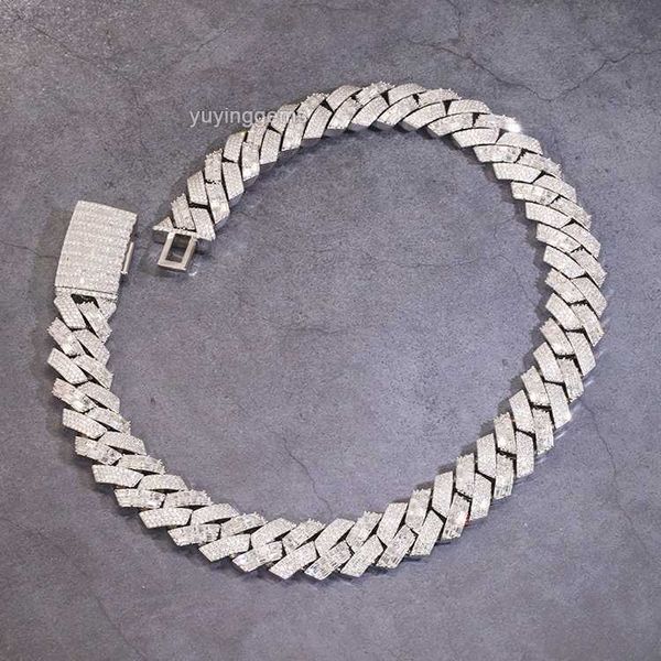 2023 new design fashion baguette moissanite jewelry necklace gold plated 925 sterling silver cuban link chain for hip hop men
2023 new design fashion baguette moissanite jewelry necklace gold plated 925 sterling silver cuban link chain for hip hop men