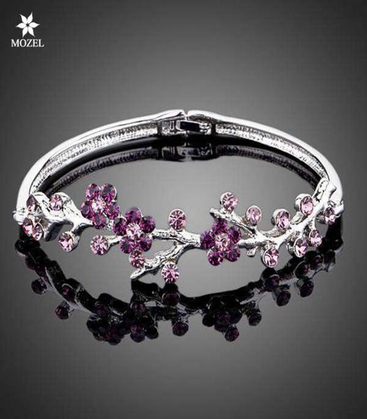 wholesale mozel jewelry rovski elements the purple plum blossom platinum plated stellux austrian crystal bangle bracelet tb00097754330, Black
wholesale mozel jewelry rovski elements the purple plum blossom platinum plated stellux austrian crystal bangle bracelet tb00097754330, Black