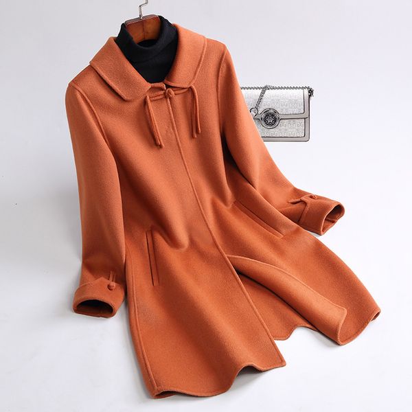 women's wool blends 501m541# chinoiserie double-sided cashmere coat women's medium long autumn and winter woolen coat straight tub, Black
women's wool blends 501m541# chinoiserie double-sided cashmere coat women's medium long autumn and winter woolen coat straight tub, Black