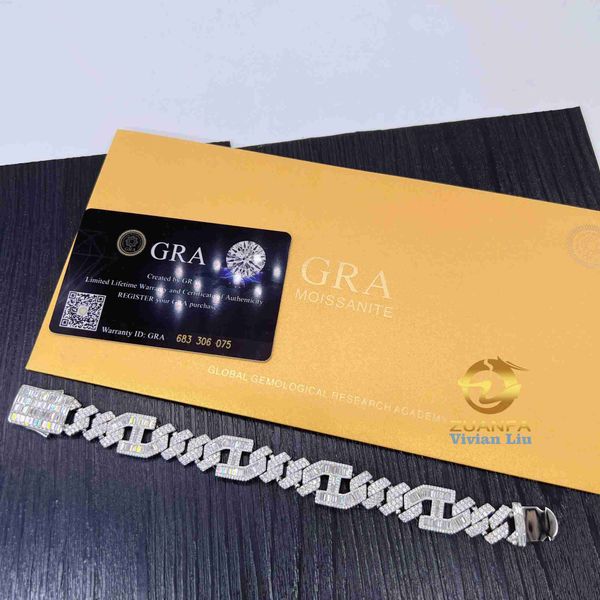 new design hip hop fine jewelry iced out vvs moissanite fashion men necklace cuban link chain, Silver
new design hip hop fine jewelry iced out vvs moissanite fashion men necklace cuban link chain, Silver