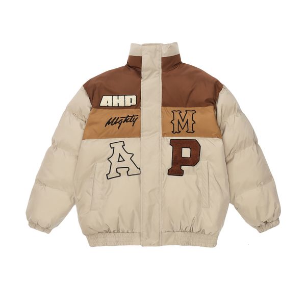 mens jackets winter splicing contrast color cotton coat thicken warm parkas embroidery puffer jacket overcoat men 230831, Black;brown
mens jackets winter splicing contrast color cotton coat thicken warm parkas embroidery puffer jacket overcoat men 230831, Black;brown