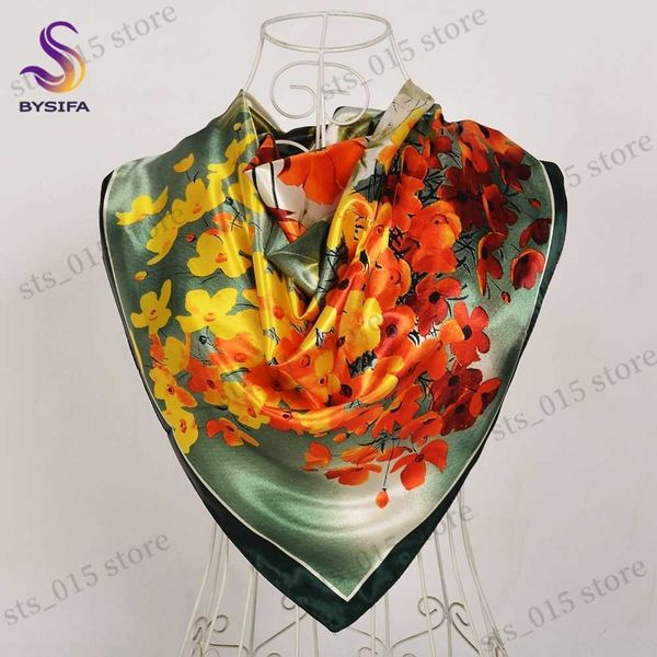 scarves bysifa| fall winter elegant floral design scarves shawls new green orange square silk scarf 90*90cm women neck head scarf hijab t230, Blue;gray
scarves bysifa| fall winter elegant floral design scarves shawls new green orange square silk scarf 90*90cm women neck head scarf hijab t230, Blue;gray