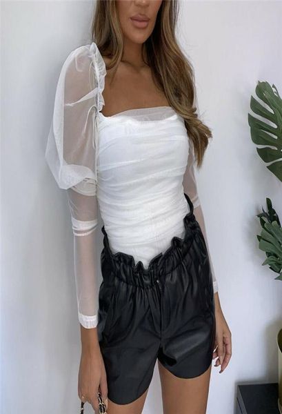 white puff sleeve tulle blouses ladies long sleeve backless white shirts blusa autumn streetwear fit slim clubwear9680217
white puff sleeve tulle blouses ladies long sleeve backless white shirts blusa autumn streetwear fit slim clubwear9680217