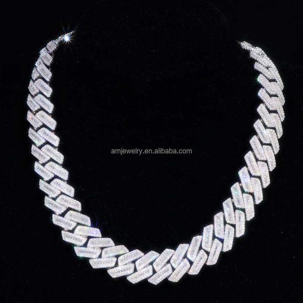18mm vvs moissanite cuban link chain necklace custom iced baguette straight line cuban chain hip hop 925 silver jewelry
18mm vvs moissanite cuban link chain necklace custom iced baguette straight line cuban chain hip hop 925 silver jewelry