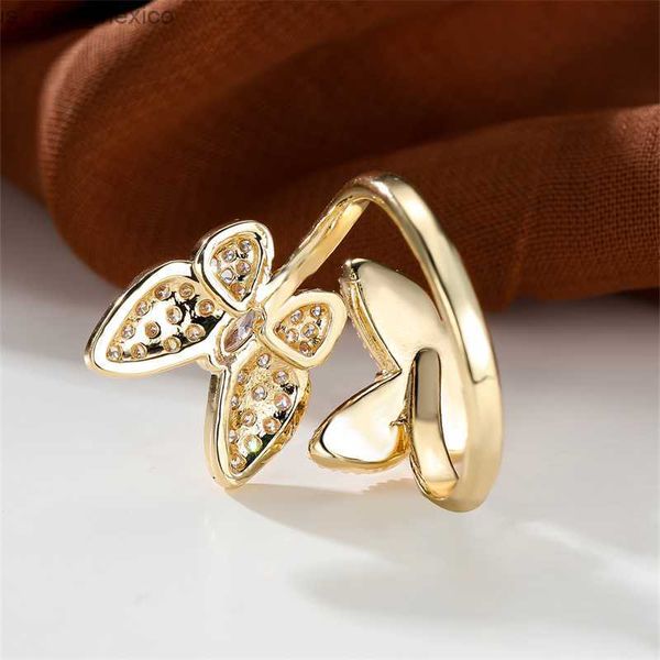 band rings charm double butterfly ring gold color white crystal open size wedding rings for women luxury ring party jewelry gifts r230831, Silver
band rings charm double butterfly ring gold color white crystal open size wedding rings for women luxury ring party jewelry gifts r230831, Silver