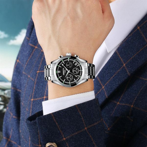 nibosi business men watch luxury brand stainless steel wrist watch chronograph army arch glass quartz watches relogio masculino2668, Slivery;brown
nibosi business men watch luxury brand stainless steel wrist watch chronograph army arch glass quartz watches relogio masculino2668, Slivery;brown