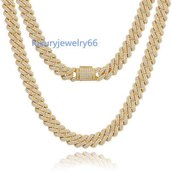 hip hop fine jewelry iced out 14mm 2 rows vvs moissanite diamond cuban link chain necklace with gra certificate, Silver
hip hop fine jewelry iced out 14mm 2 rows vvs moissanite diamond cuban link chain necklace with gra certificate, Silver
