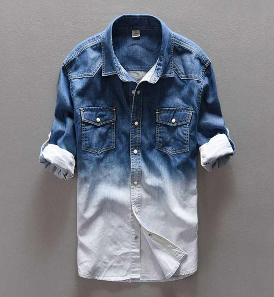 spring autumn mens denim shirts patchwork roll up long sleeve 100 cotton slim jeans shirt male camiseta masculina man ts2641332117, White;black
spring autumn mens denim shirts patchwork roll up long sleeve 100 cotton slim jeans shirt male camiseta masculina man ts2641332117, White;black