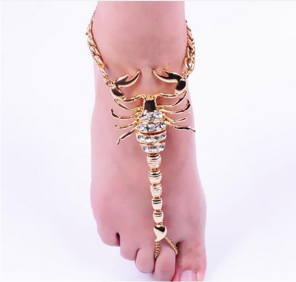 scorpion anklets boho women crystal ankle bracelet unique foot chain gold tone beach barefoot sandals8228607, Red;blue
scorpion anklets boho women crystal ankle bracelet unique foot chain gold tone beach barefoot sandals8228607, Red;blue
